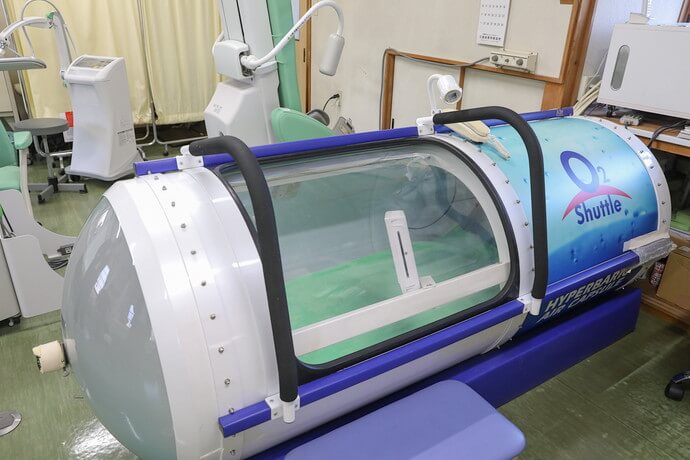 ワンヤ接骨院・鍼灸院の酸素カプセルの写真